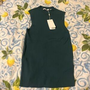 BOSS Hugo Boss ribbed mockneck sleeveless top